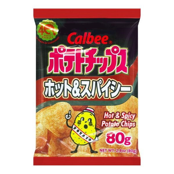CALBEE卡乐B 热浪薯片 辣味 80g