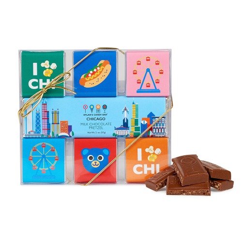 CHICAGO DELUXE CHOCOLATE SQUARES & BAR GIFT SET