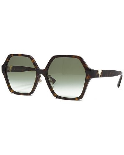 Women's VA4088F 58mm Sunglasses / Gilt