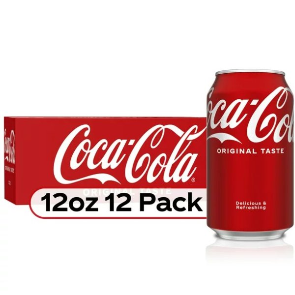 Soda Soft Drink, 12 fl oz, 12 Pack