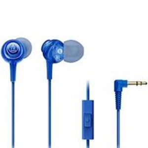 Audio-Technica ATH-CKL202IS Dip In-Ear Communications Headphones, Blue