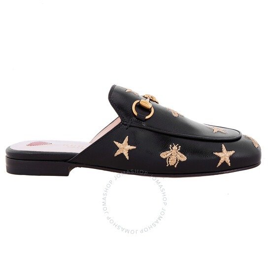 Princetown Embroidered Leather Slipper