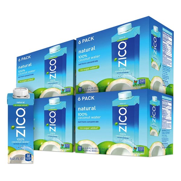 ZICO 100%纯正椰子水 8.45oz 24瓶 包邮