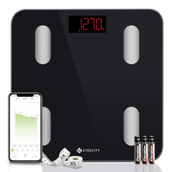 Etekcity Smart Body Fat Scale, Sync with Fitbit, Apple Health and Google Fit