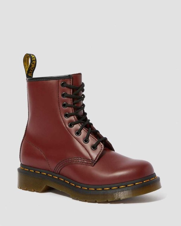 DR MARTENS 1460 WOMEN'S SMOOTH LEATHER LACE UP BOOTS