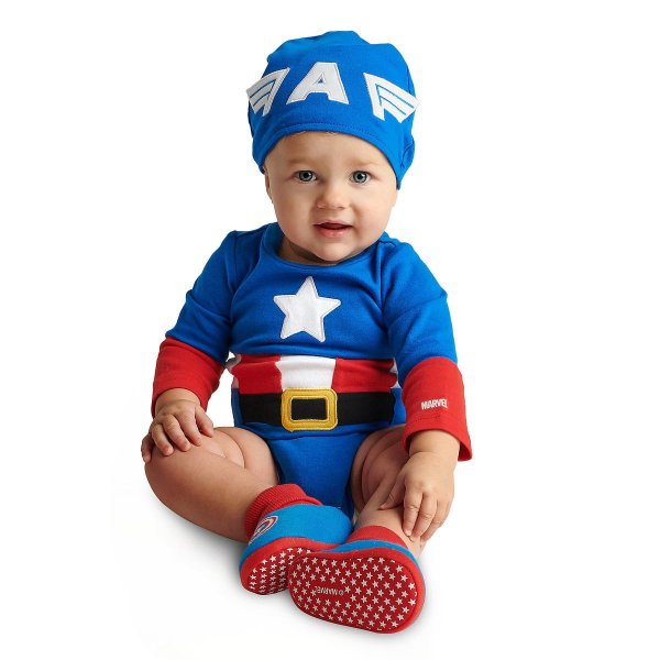 Captain America Costume Bodysuit for Baby