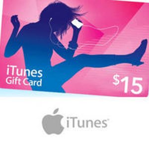 $15 iTunes 礼品卡