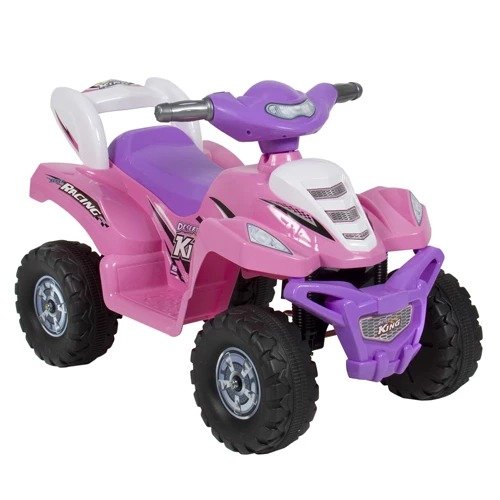 6V Kids Electric ATV-Ride-On Quad Toy w/ 4-Wheel Power Steering