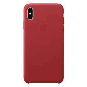 Apple iPhone XS Max Leather Case Red