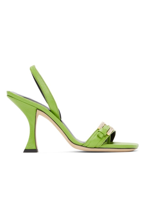 Green Carlotta Sandals
