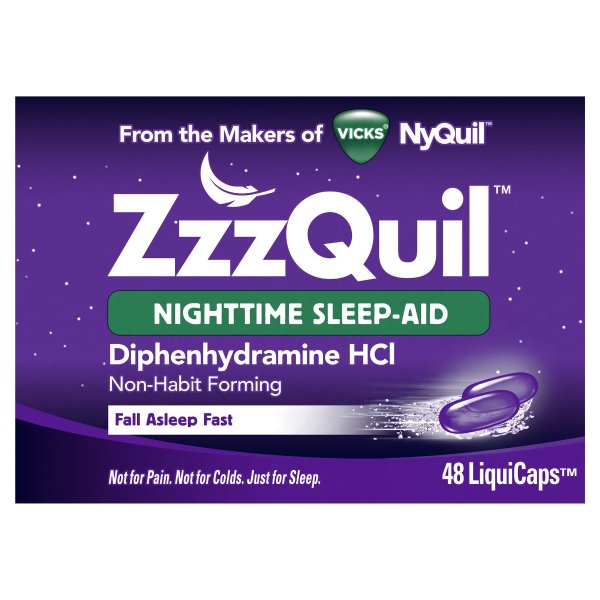 ZzzQuil Nighttime Sleep Aid LiquiCaps, 24 Ct