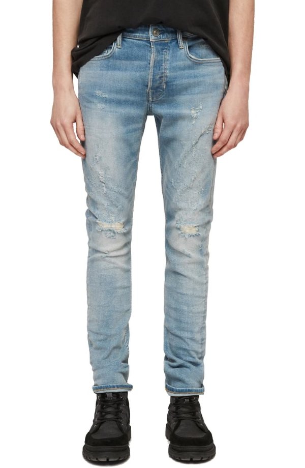 Cigarette Ripped Skinny Fit Jeans
