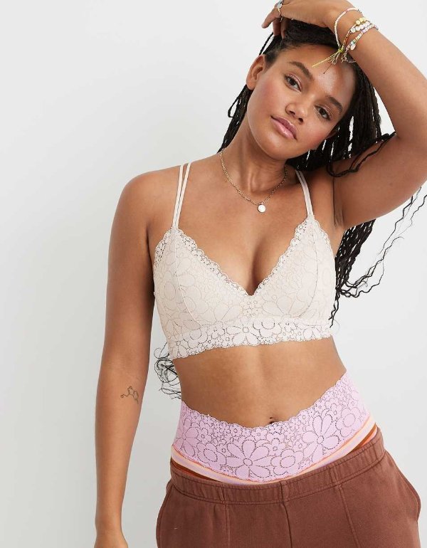 Real Happy Wireless Lightly Lined Candy Lace BraReal Happy Wireless Lightly Lined Candy Lace Bra