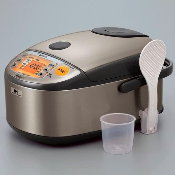 NP-HCC10XH Induction Heating System Rice Cooker and Warmer, 1 L, Stainless Dark Gray