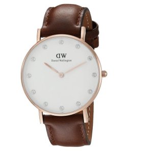 Daniel Wellington Women's 0950DW Classy St. Mawes Watch With Brown Leather Band