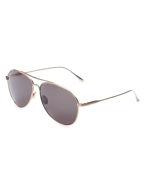 62MM Aviator Sunglasses