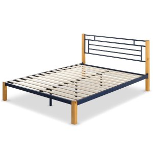 Zinus Taylan Metal and Wood Platform Bed Frame