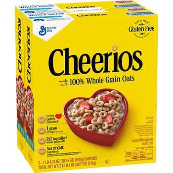 Cheerios 营养麦圈早餐 20.35 oz, 2盒