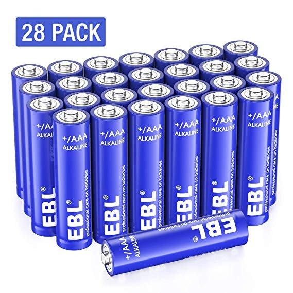 Alkaline AAA Batteries (28 Count) - 1.5V Triple A Long-Lasting Alkaline Battery with 10-Year Shelf Life
