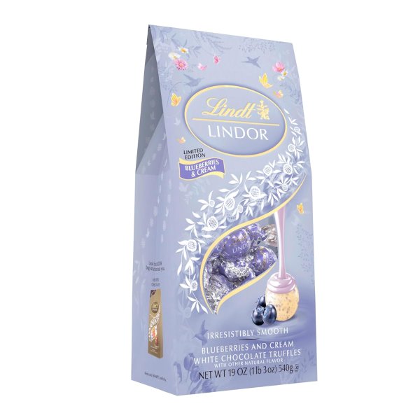 Lindt LINDOR Easter Blueberries & Cream White Chocolate Truffles 19.0 oz