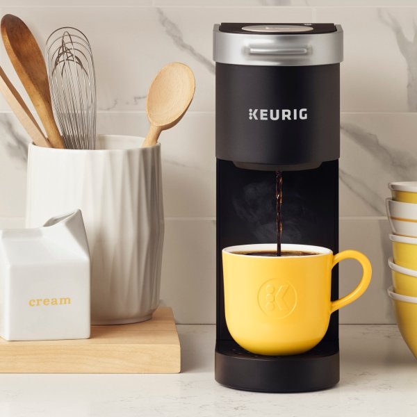 K-Mini Single Serve K-Cup Pod Coffee Maker, 6 to 12 oz. Brew Sizes, Studio Gray