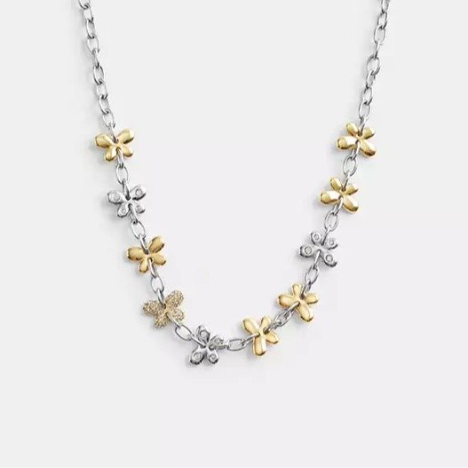 Pave Butterfly Chain Necklace