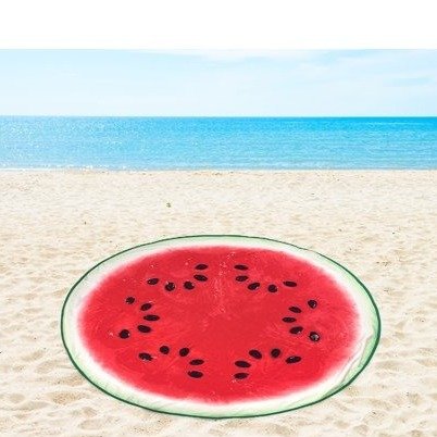 Round Watermelon Beach Towel, 1 Each