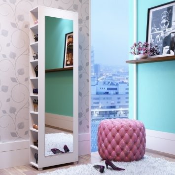 Accentuations Valencia 2.0 Shoe Closet with Mirror