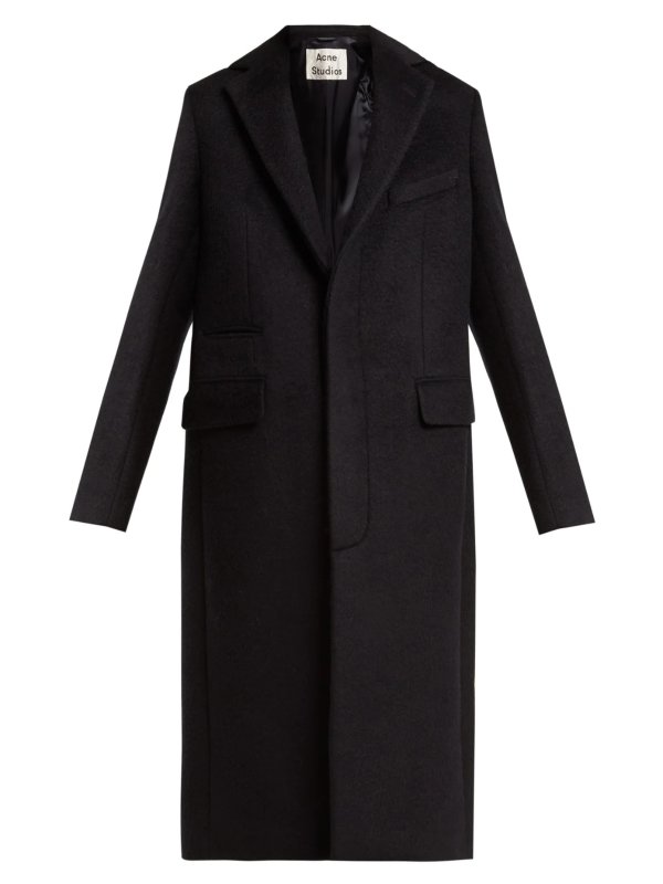 Single-breasted mohair-blend coat | Acne Studios | MATCHESFASHION US