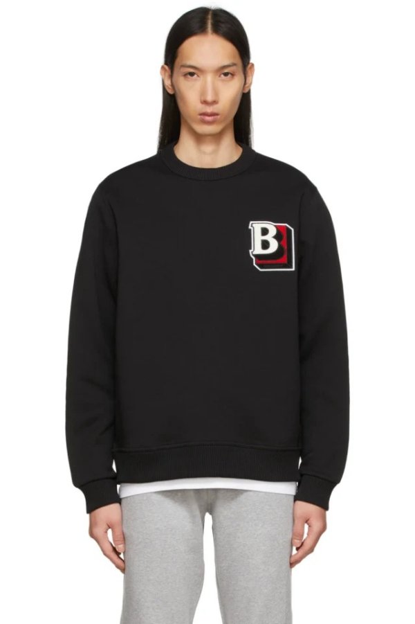 Black Letter Graphic Sweater