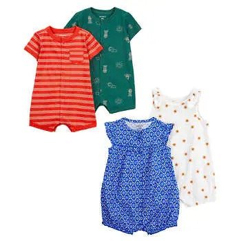 Carters Baby 2-pack Cotton Romper Set