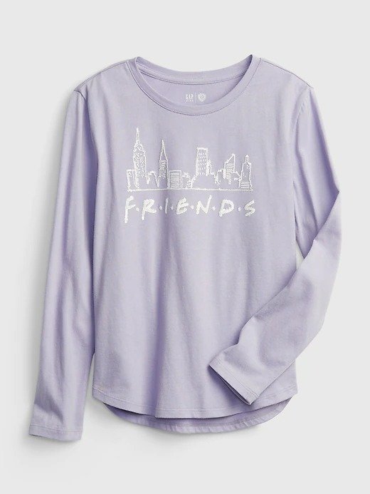 Friends Long Sleeve Sequin Graphic T-Shirt