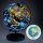 7.5in Light-Up World Geographical Globe w/ Constellations and Illustrations