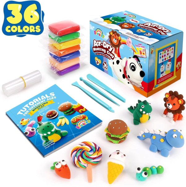 Sago Brothers 24 Colors Air Dry Clay