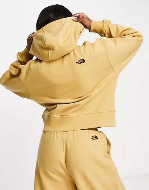 Essential full zip hoodie in tan Exclusive at ASOS