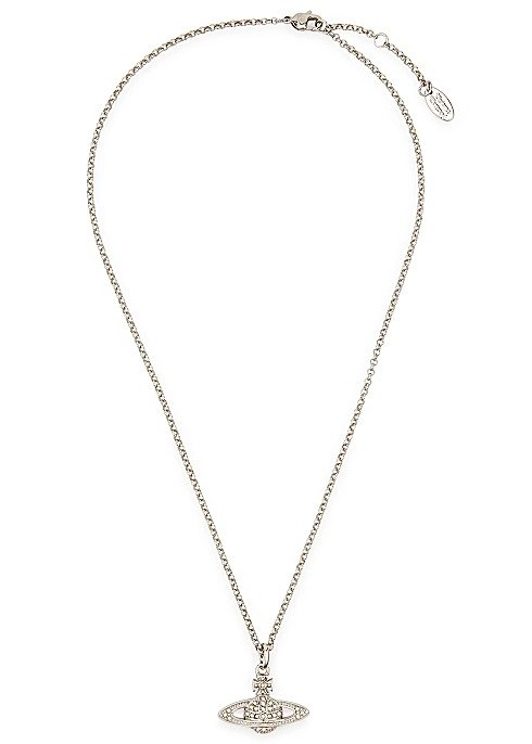 Mini Bas Relief orb necklace
