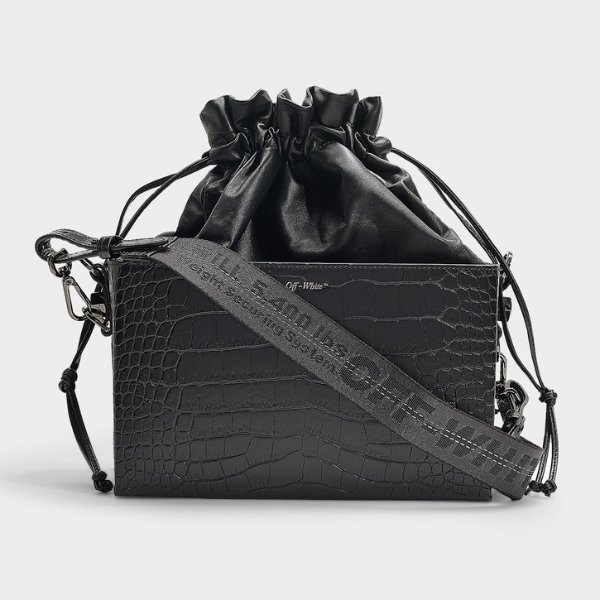 COCCO SOFT BOXY BAG IN BLACK CALFSKIN