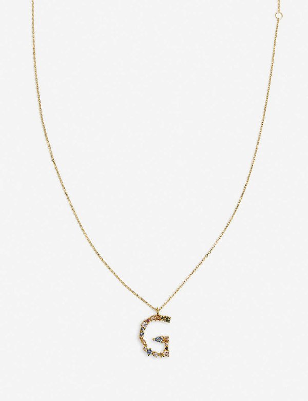 G 18ct gold-plated sterling silver necklace