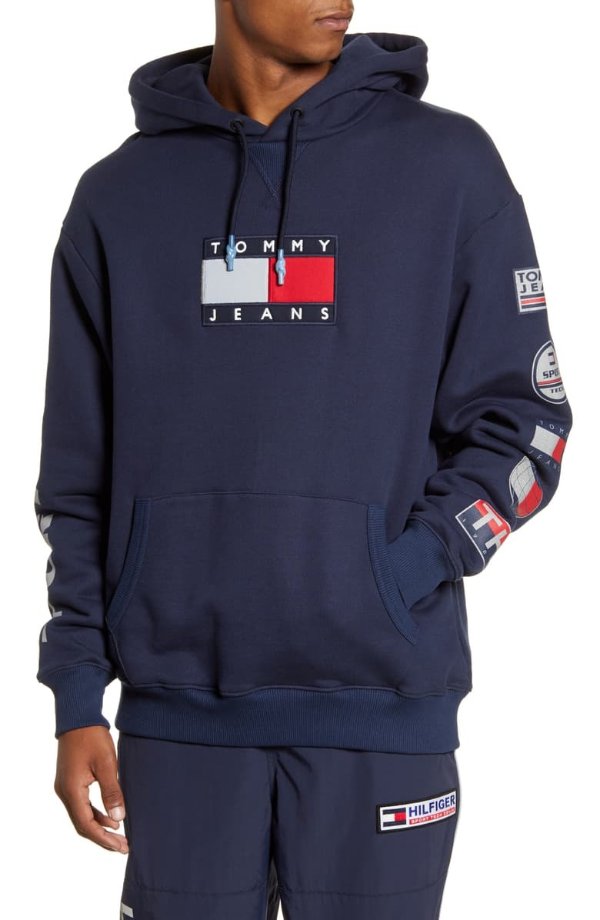 TJM Sport Tech Logo Hooded Sweatshirt