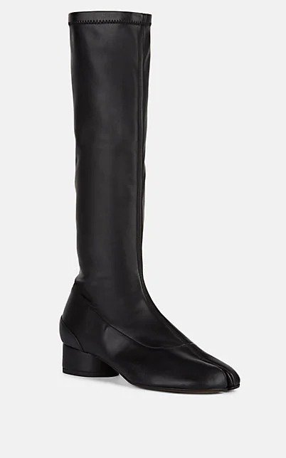 Tabi Leather Knee-High Boots