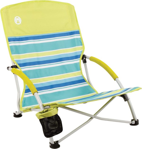 Amazon 户外沙滩椅 轻便易携带 可折叠 配色清爽 野营必备