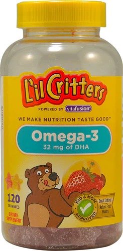 Omega-3 Assorted Fruit -- 120 Gummies