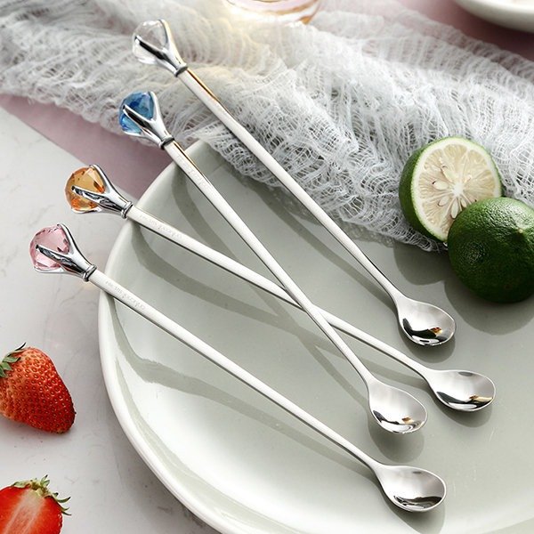 Faux Gem Stainless Steel Spoon from Apollo Box