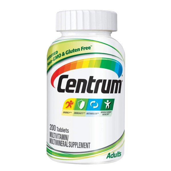 Centrum Adult (200 Count) Multivitamin / Multimineral Supplement Tablet, Vitamin D3