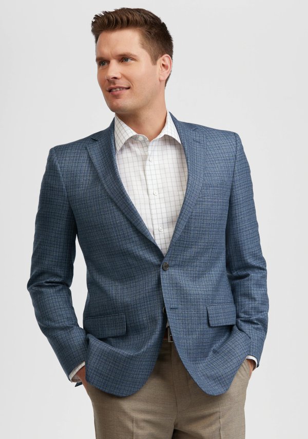 Reserve Collection Tailored Fit Check Sportcoat - Reserve Sportcoats | Jos A Bank