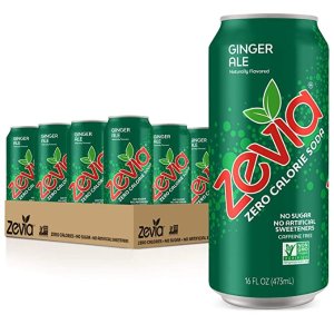 zevia 零卡路里无糖姜味碳酸饮料 16oz 12罐