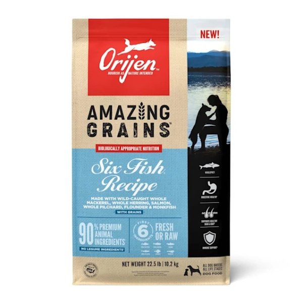 Amazing Grains Six Fish 高蛋白狗粮 22.5 lbs