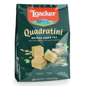 Loacker Quadratini 优质抹茶威化饼干 7.76oz 下午茶好搭配