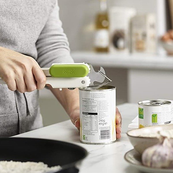 Pivot 3-in-1 Can Opener, One Size, White/Green