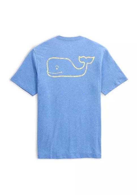 Men's Short Sleeve Vintage Whale Pocket Graphic T-Shirt